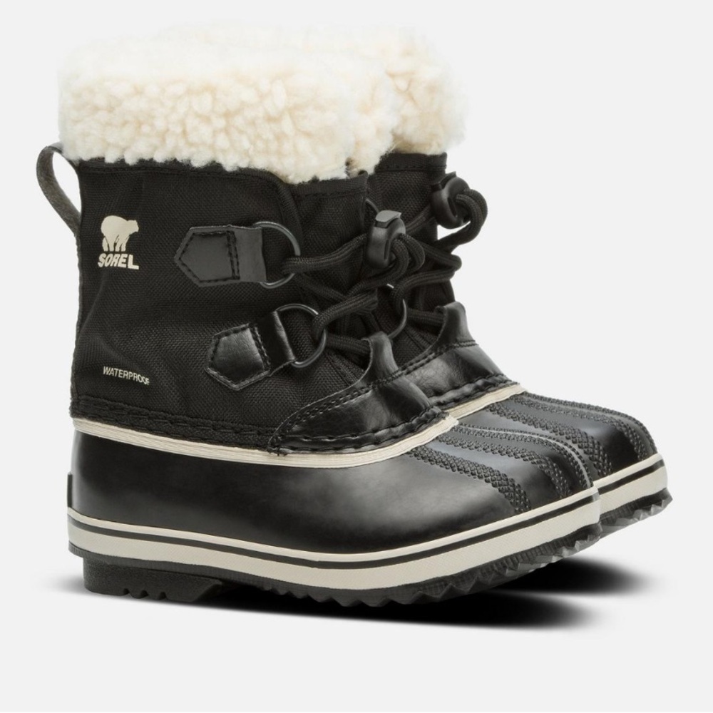 Sorel Yoot Pac Black Waterproof Snow Boots.